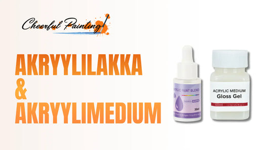 Miksi käyttää akryylilakkaa ja akryylimaalien ohennetta numeroiden mukaan maalatessa?