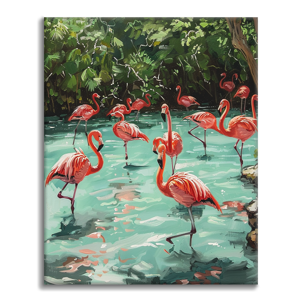 Flamingot - Maalaa numeroilla