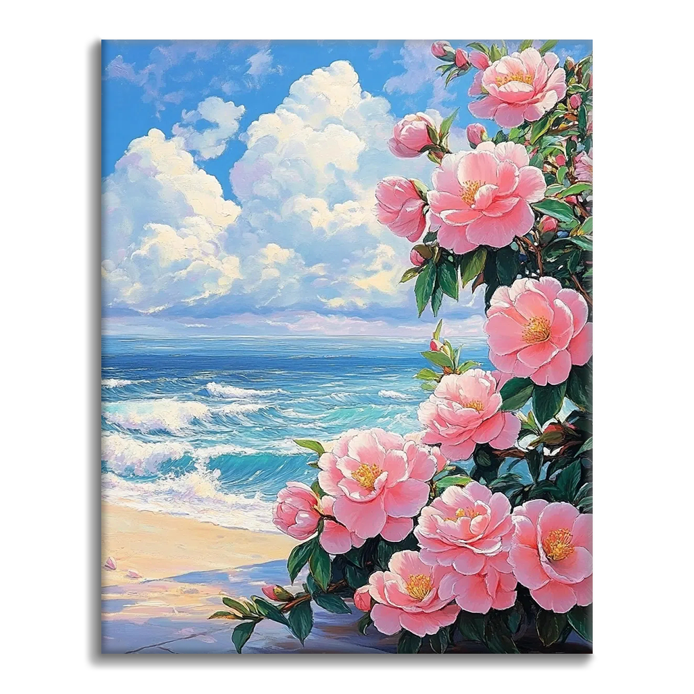 Camellia Meren Rannalla - Maalaa Numeroilla