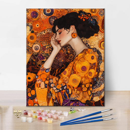 Vintage-nainen - Maalaa numeroilla