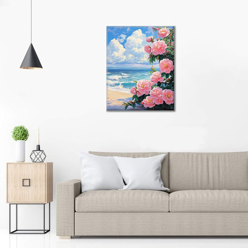 Camellia Meren Rannalla - Maalaa Numeroilla