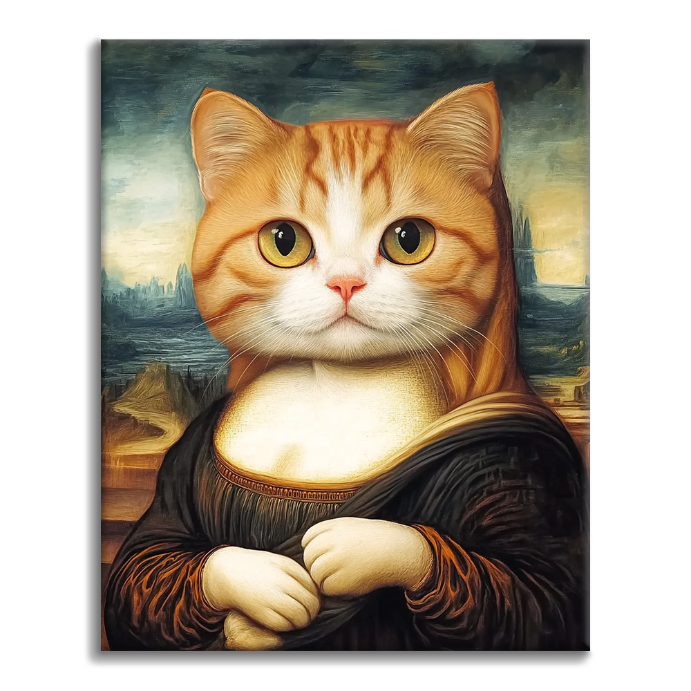 Mona Lisa-kissa - Maalaa numeroilla