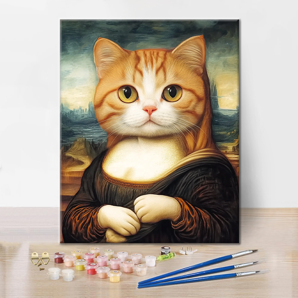 Mona Lisa-kissa - Maalaa numeroilla