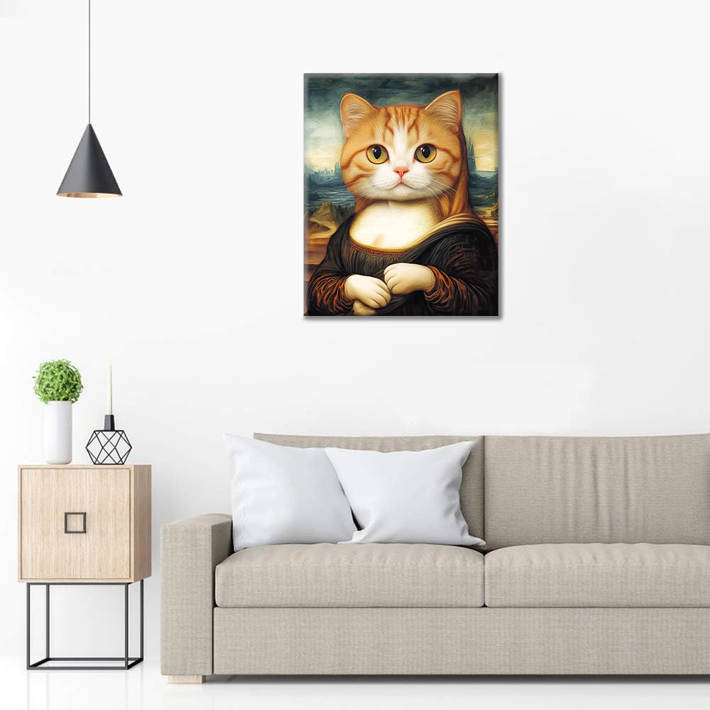 Mona Lisa-kissa - Maalaa numeroilla
