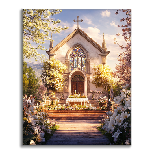 Pääsiäiskirkko - Maalaa numeroilla