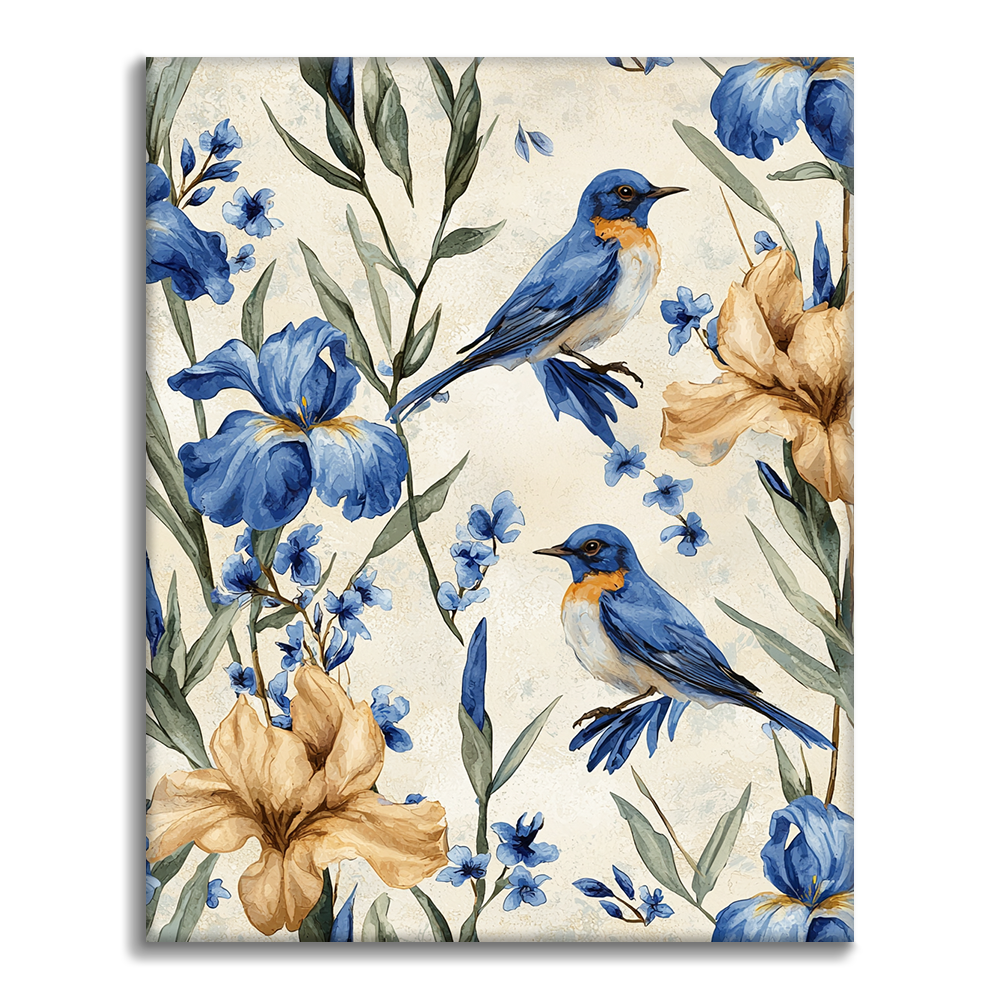 Sinilintu ja Kurjenmiekka - Maalaa numeroilla