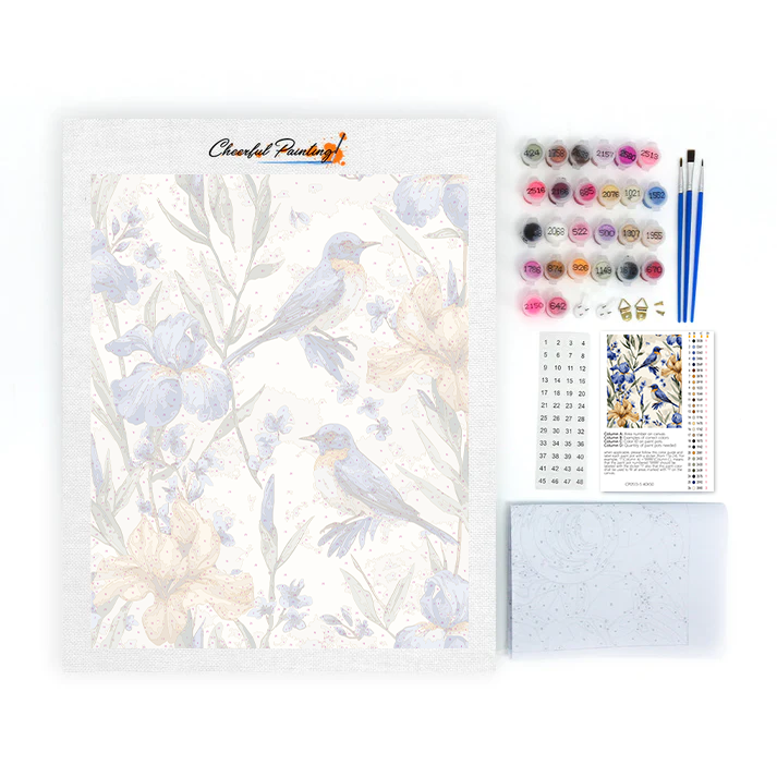 Sinilintu ja Kurjenmiekka - Maalaa numeroilla