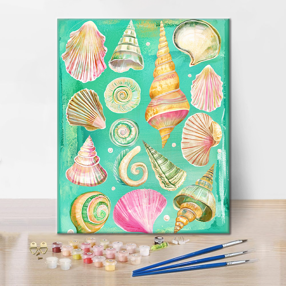 Simpukka ja Kotilo - Maalaa numeroilla