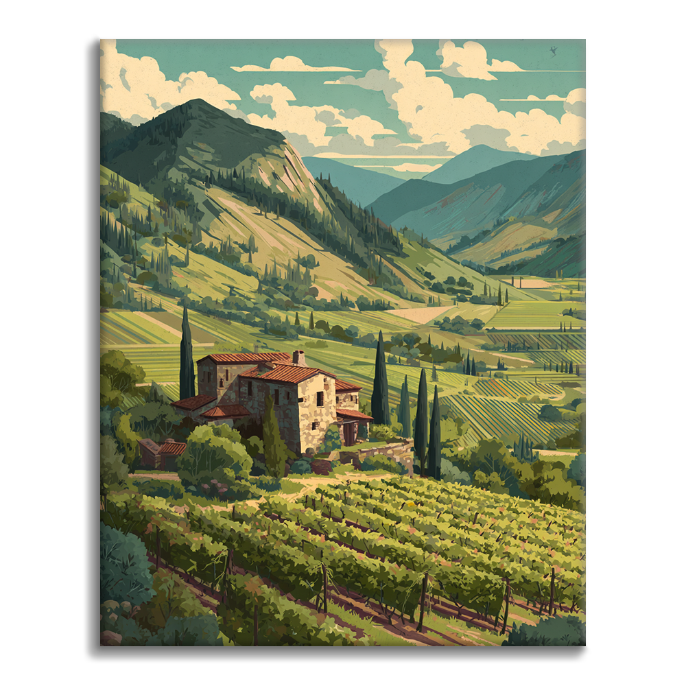 Emerald Vineyard - Maalaa numeroiden mukaan
