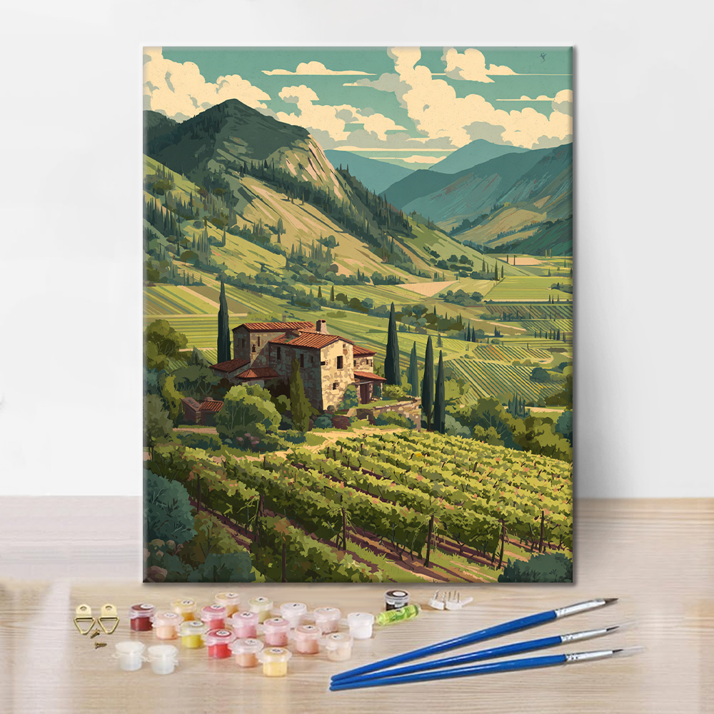 Emerald Vineyard - Maalaa numeroiden mukaan
