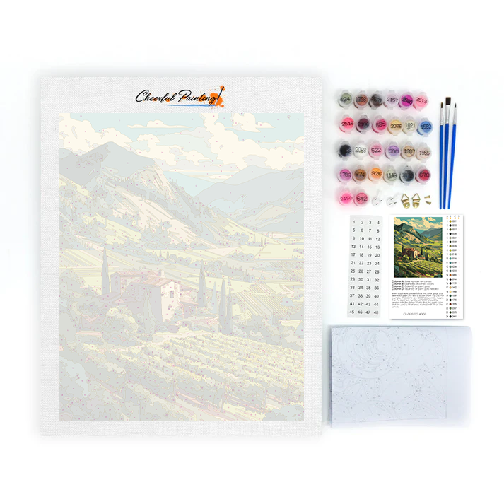 Emerald Vineyard - Maalaa numeroiden mukaan