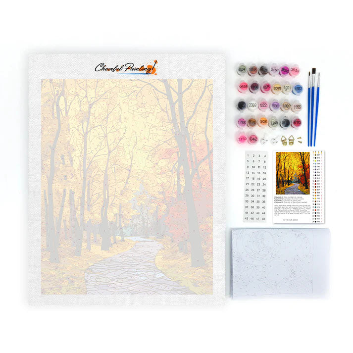 Mosaic Autumn Avenue - Maalaa numeroiden mukaan