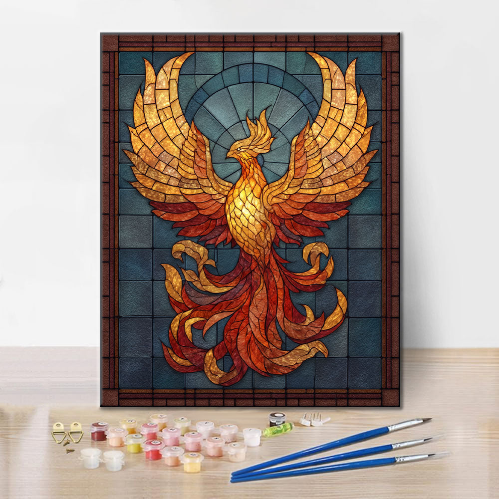 Mosaic Phoenix Rebirth - Maalaa numeroiden mukaan
