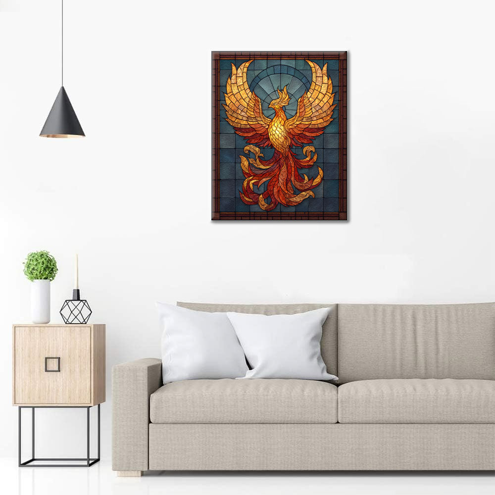 Mosaic Phoenix Rebirth - Maalaa numeroiden mukaan