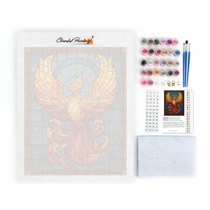 Mosaic Phoenix Rebirth - Maalaa numeroiden mukaan