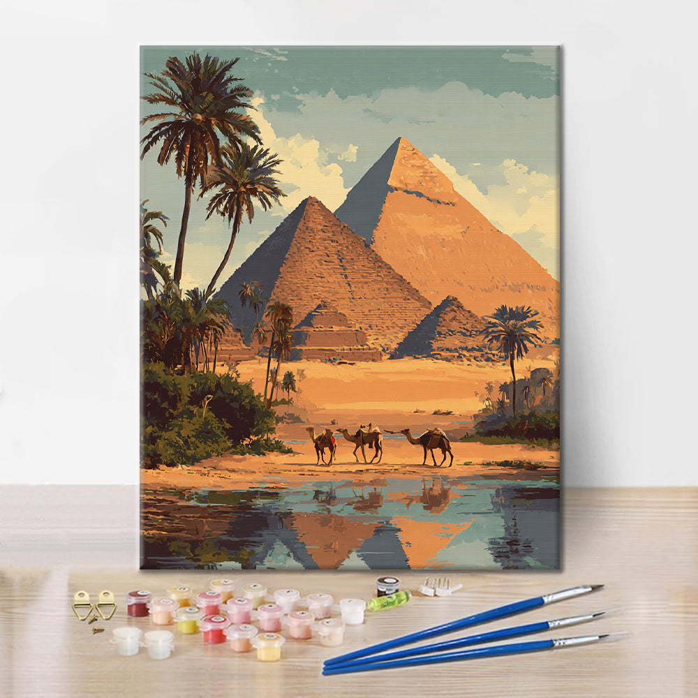 Gizan pyramidit - Maalaa numeroiden mukaan