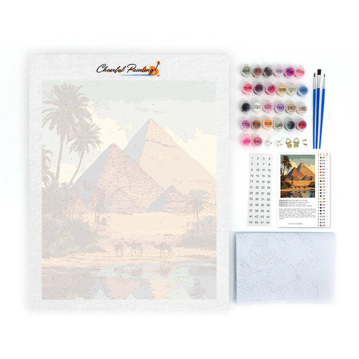 Gizan pyramidit - Maalaa numeroiden mukaan