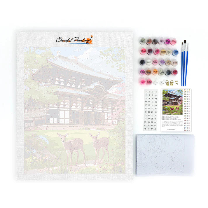 Todai-ji-temppeli - Maalaa numeroilla