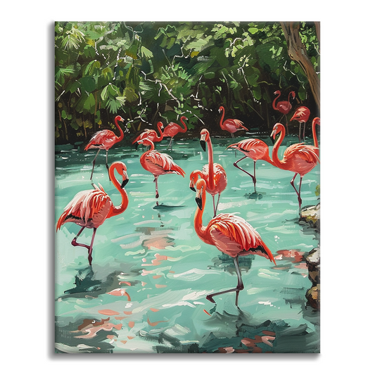 Flamingot - Maalaa numeroilla