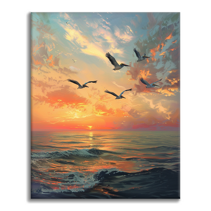 Pelicans - Maalaa numeroilla