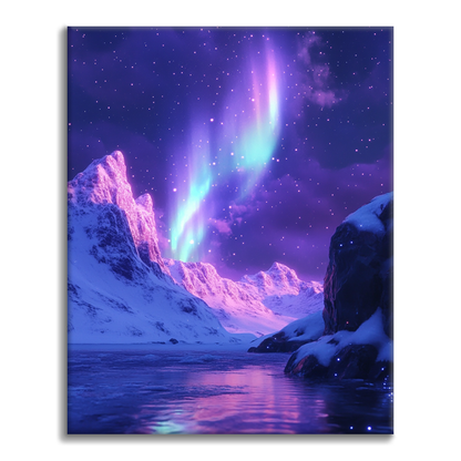 Psykedeelinen Aurora - Maalaa numeroilla