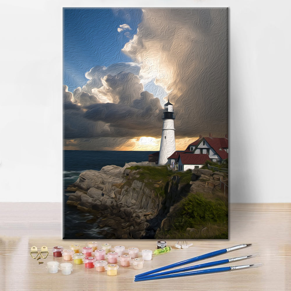 Lone Lighthouse - Maalaa numeroilla