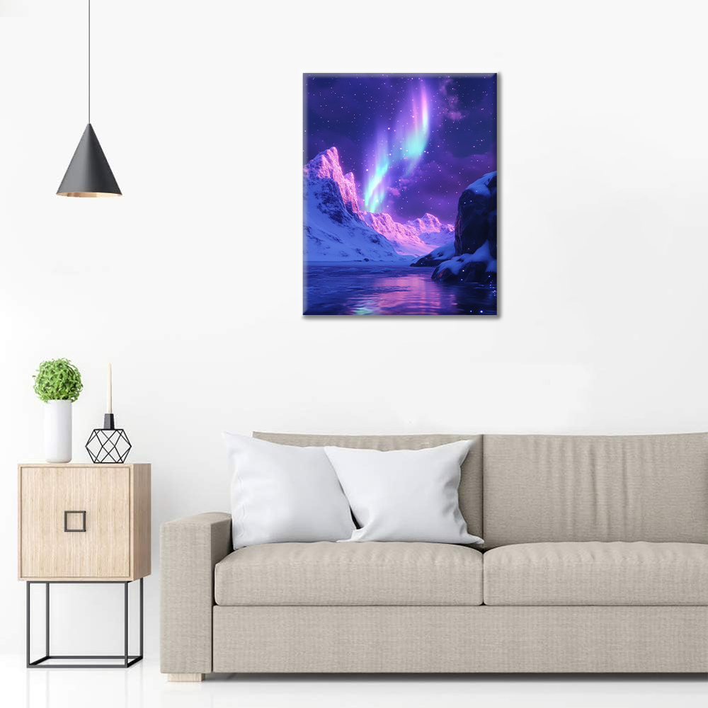 Psykedeelinen Aurora - Maalaa numeroilla
