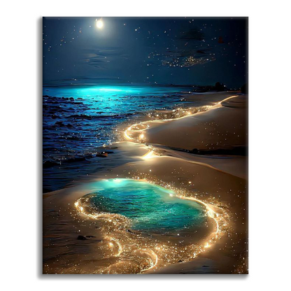 Moon Scape - Maalaa numeroilla