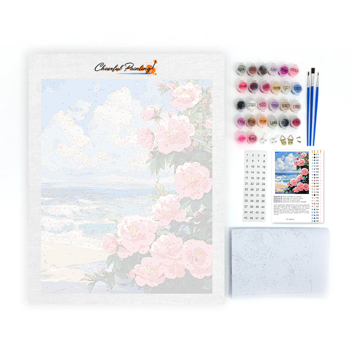 Camellia Meren Rannalla - Maalaa Numeroilla