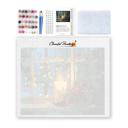 Joulun kynttilänvalo – Maalaus numeroiden mukaan