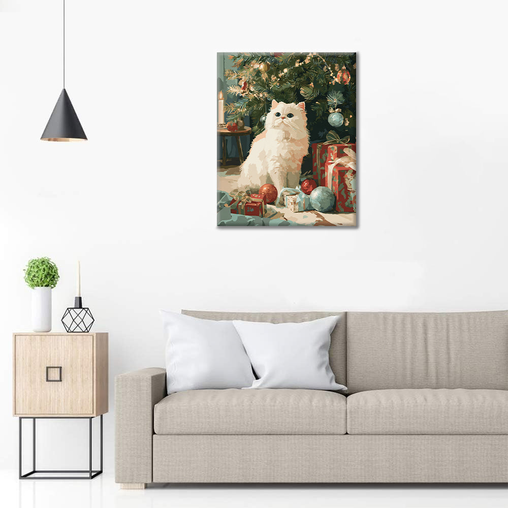 Joulukissa – Maalaus numeroiden mukaan