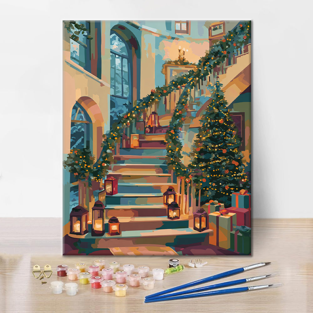 Joulumökki – Maalaus numeroiden mukaan