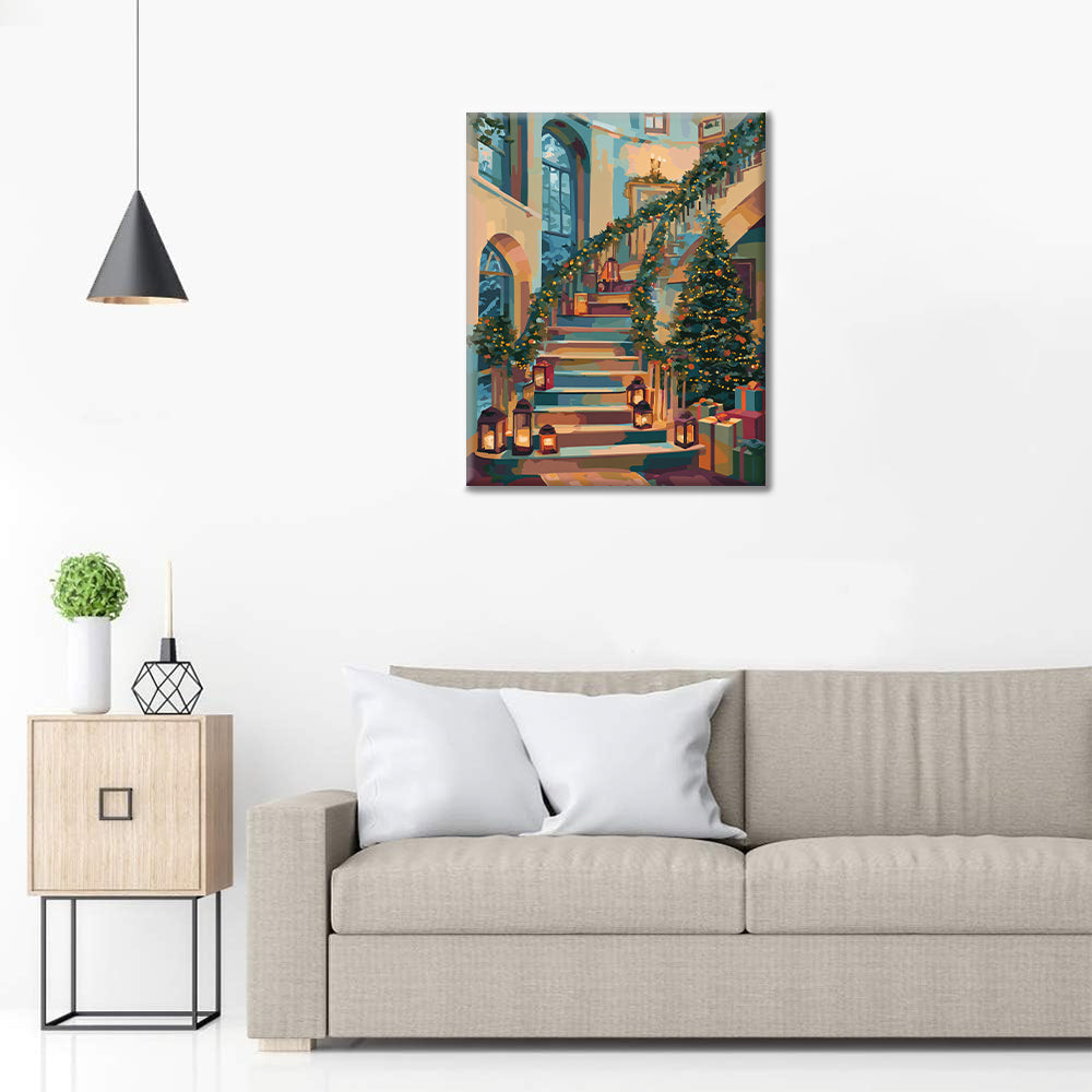 Joulumökki – Maalaus numeroiden mukaan