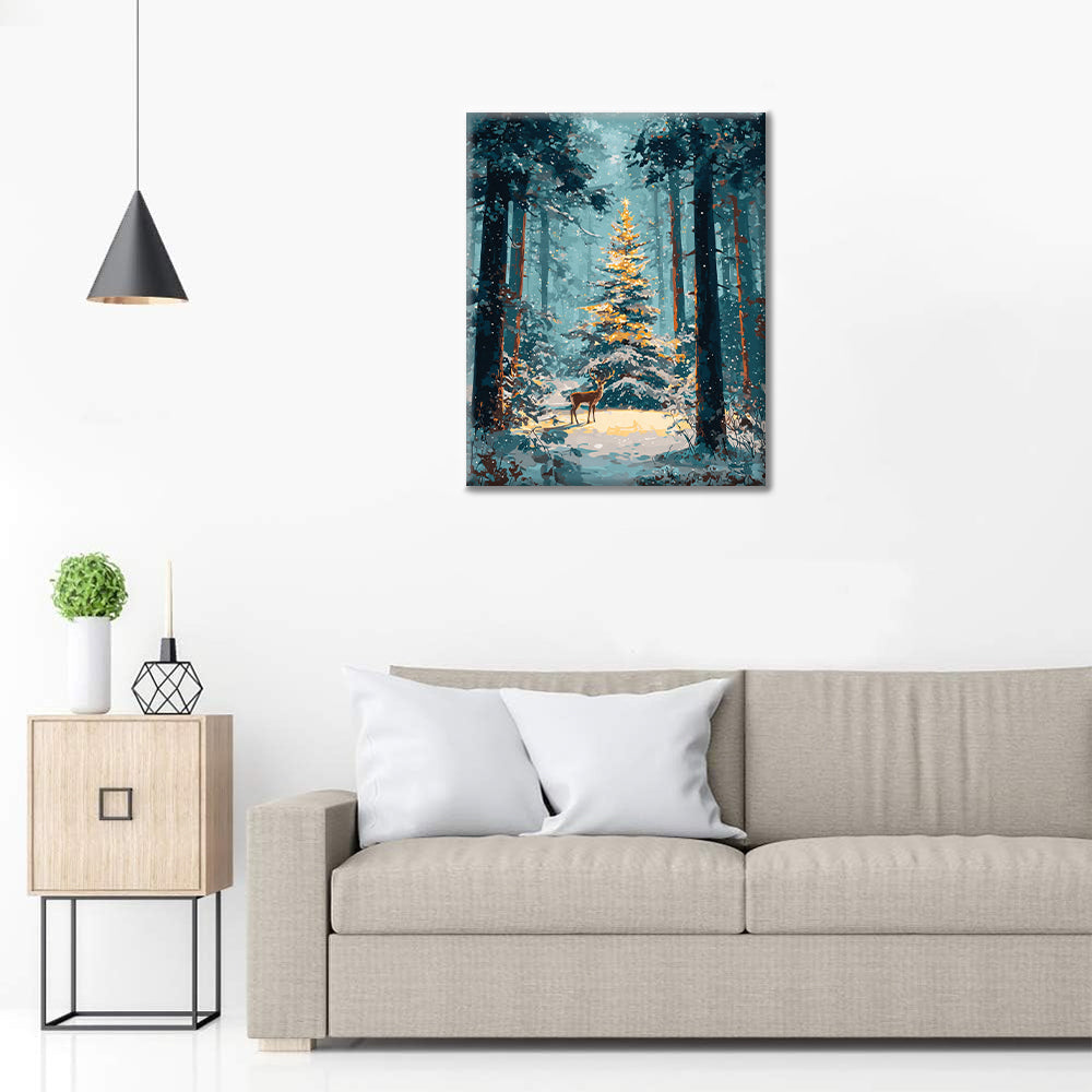 Joulumetsä – Maalaus numeroiden mukaan