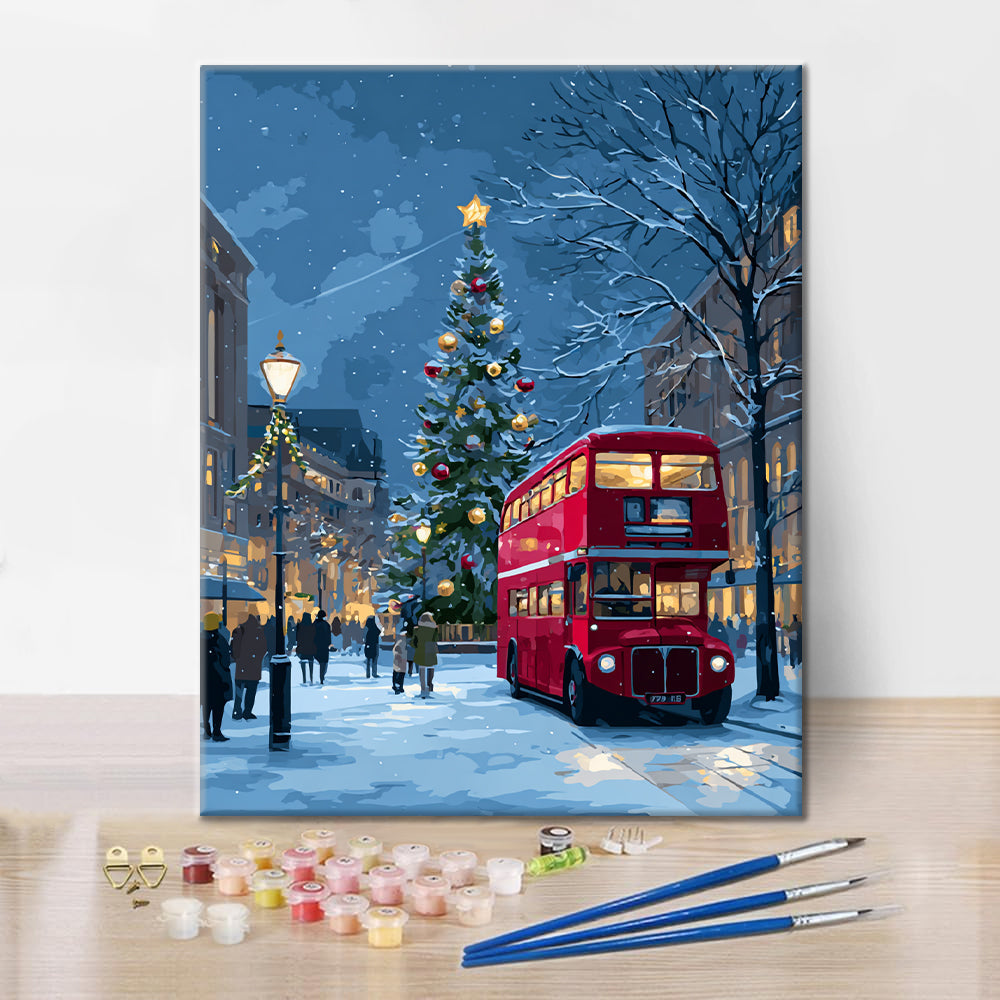 Jouluajelu – Maalaus numeroiden mukaan