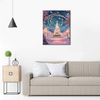 Taianomainen joulukuusi – Maalaus numeroiden mukaan