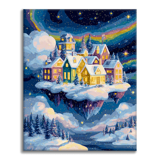 Talvikaupunki – Maalaus numeroiden mukaan