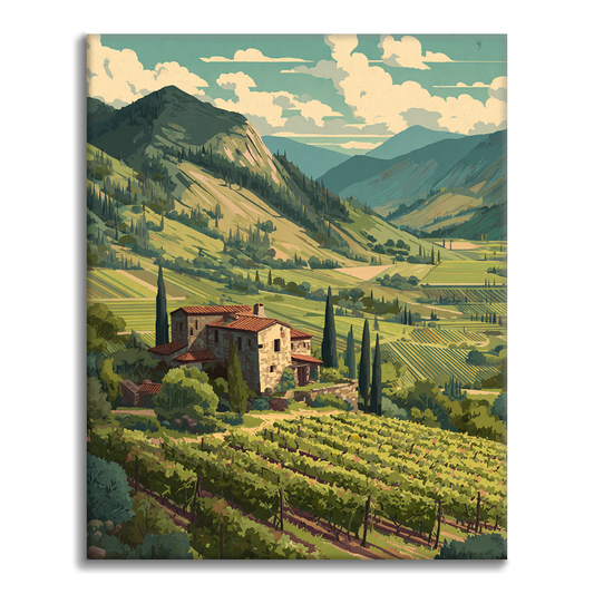 Emerald Vineyard - Maalaa numeroiden mukaan