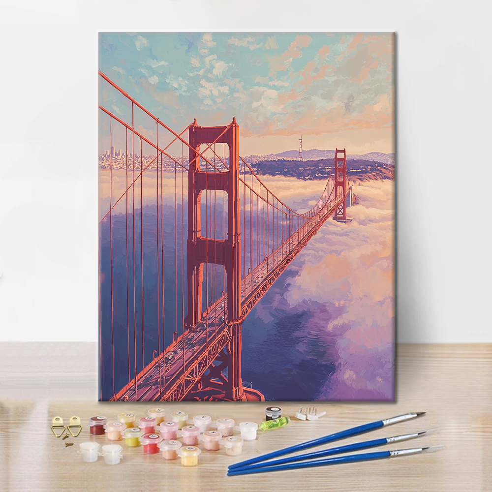 Golden Gate -silta - Maalaa numeroiden mukaan
