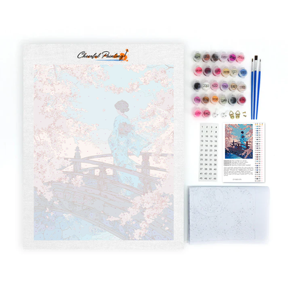 Sakura-silta - Maalaa numeroilla