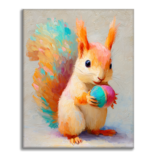 Puffy Squirrel - Maalaa numeroiden mukaan