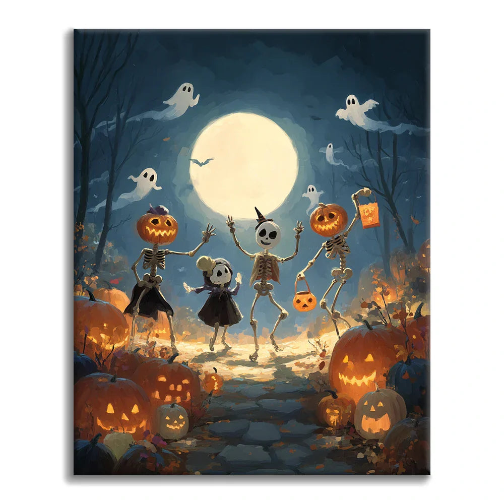 Halloween-pallo - Maalaa numeroiden mukaan