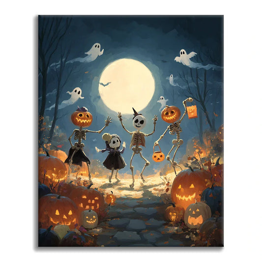 Halloween-pallo - Maalaa numeroiden mukaan