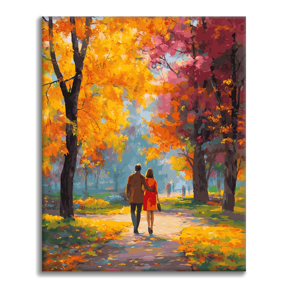 Romanttinen syyspäivä - Maalaa numeroiden mukaan – Cheerful painting® (FI)