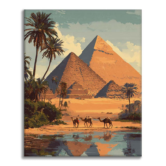 Gizan pyramidit - Maalaa numeroiden mukaan