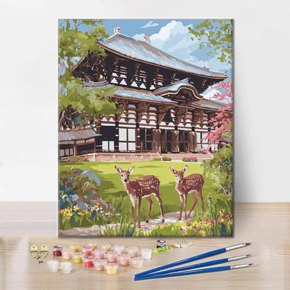 Todai-ji-temppeli - Maalaa numeroilla