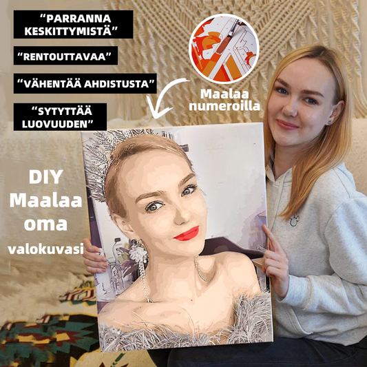Maalaa oma valokuvasi - Maalaa numeroilla